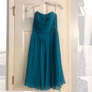 David’s Bridal Bridesmaid Strapless Dress